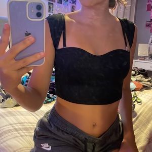 black tank top size s (seems a little bigger than a small thou)